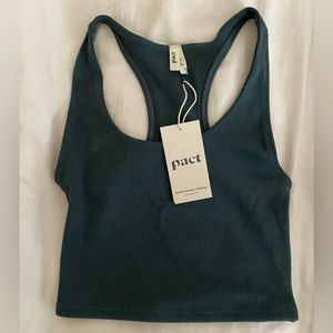NWT Pact Organics Ribbed Bra Top